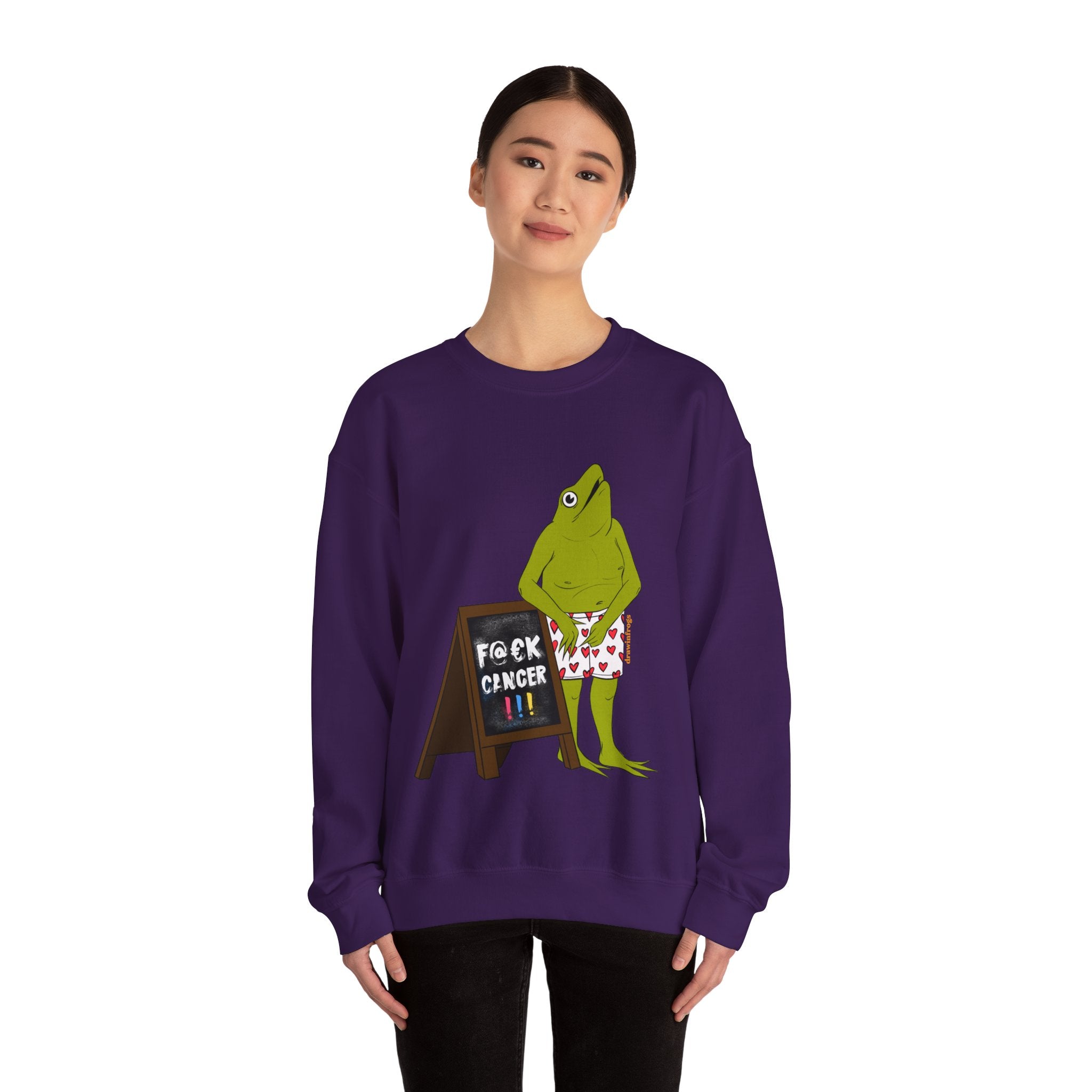 F Cancer Frogs Sweatshirt