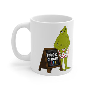 F Cancer Frogs Mug