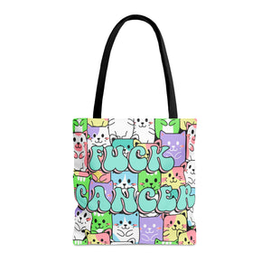 Cats Hate Cancer Tote Bag