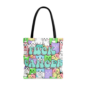 Cats Hate Cancer Tote Bag